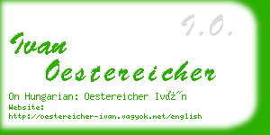 ivan oestereicher business card